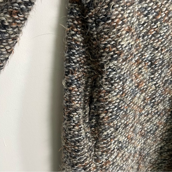 Bryn Walker Tweed Boucle Wrap Coat Womens XS - Picture 4 of 9